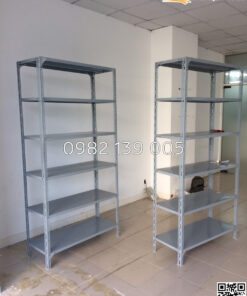Kệ sắt v lỗ 6 tầng mâm TP018