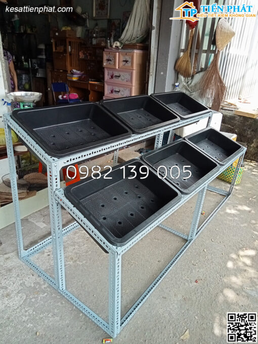 Kệ trồng rau 2 bậc 6 khay TP009 - Ảnh 10