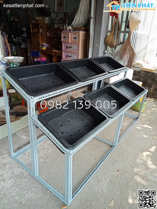 Kệ trồng rau 2 bậc 6 khay TP009 - Ảnh 9