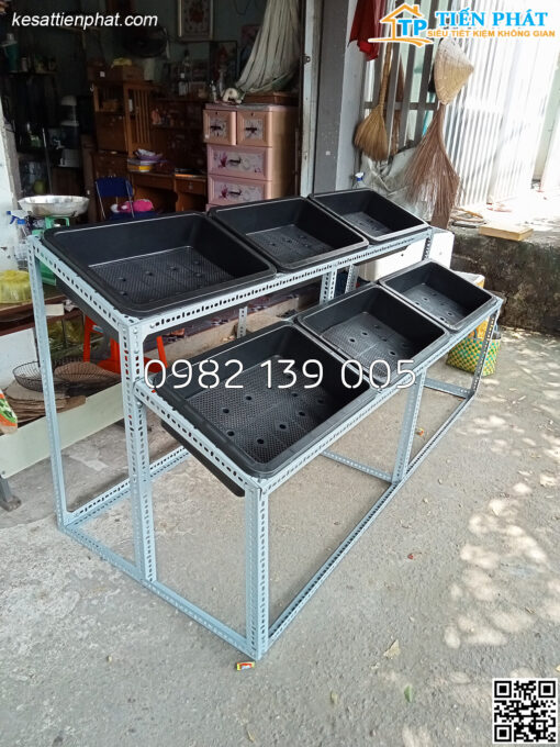 Kệ trồng rau 2 bậc 6 khay TP009