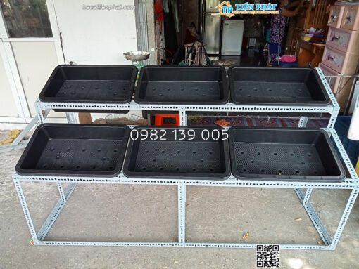 Kệ trồng rau 2 bậc 6 khay TP009 - Ảnh 3