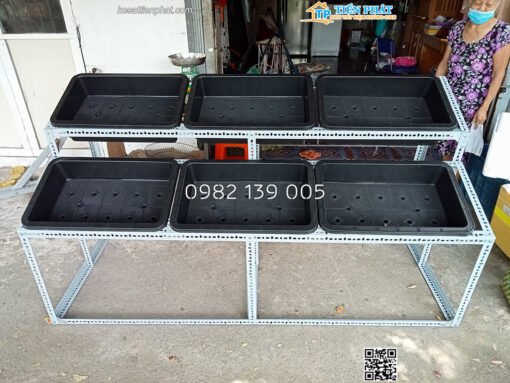 Kệ trồng rau 2 bậc 6 khay TP009 - Ảnh 2