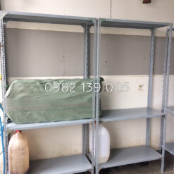 Alternative view of Kệ sắt v lỗ 3 mâm cao 2m x dài 1m x rộng 0.4m