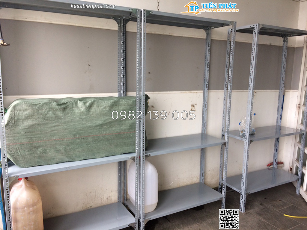 Kệ sắt v lỗ 3 mâm cao 2m x dài 1m x rộng 0.4m - Ảnh 3