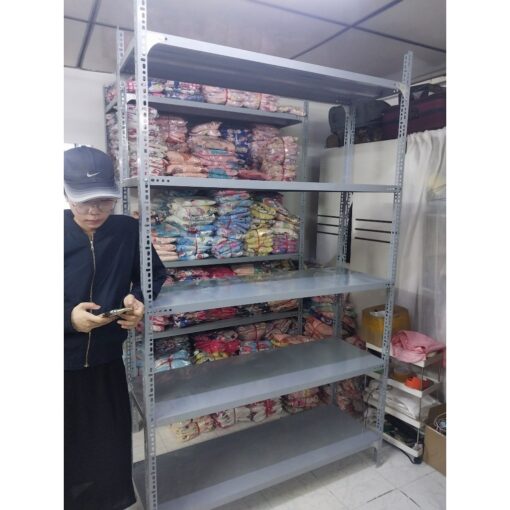 Kệ sắt v lỗ: Dài 1.2m x Rộng 0.4m gồm 3 tầng, 4 tầng, 5 tầng, 6 tầng Mâm 40x120cm [Tặng chống trầy] - Ảnh 2