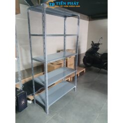 Alternative view of Kệ sắt v lỗ: Dài 0.6m x Rộng 0.3m gồm 3 tầng, 4 tầng, 5 tầng, 6 tầng Mâm 30x60cm [Tặng chống trầy]