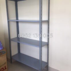 Kệ sắt v lỗ 4 sàn mâm cao 2m dài 1m rộng 0.4m v30x50 1ly6