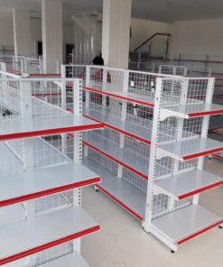 Alternative view of Kệ đơn lưng lưới 0.9x1.5m