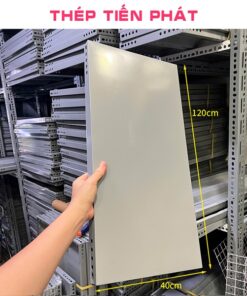 Mâm kệ sắt v lỗ Xám Dài x Rộng 40x120cm Tặng ốc + Bat